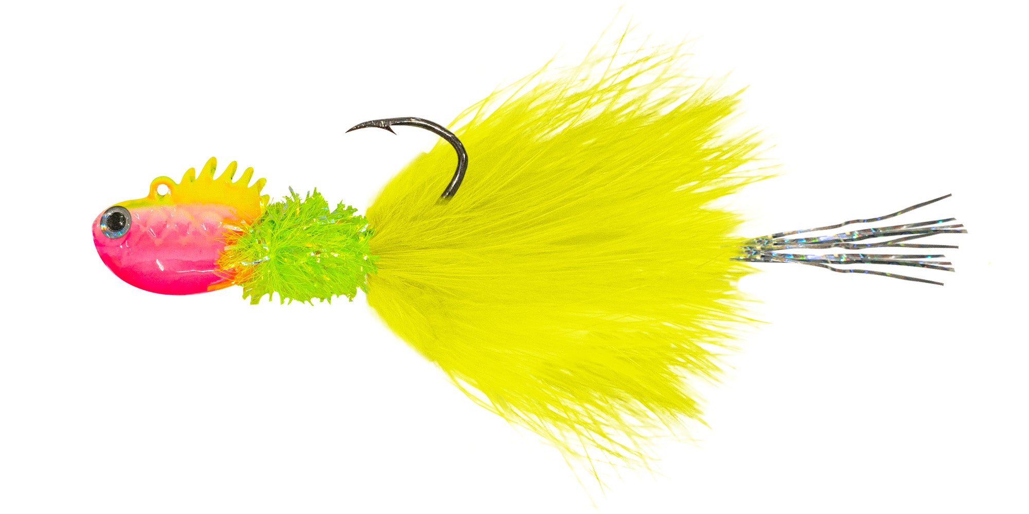 alibaba spool fishing lure hair Kalin's 3/8 oz Purple Chartreuse Google Eye Jig An ultra Wholesale Imitation Deer Hair Fish